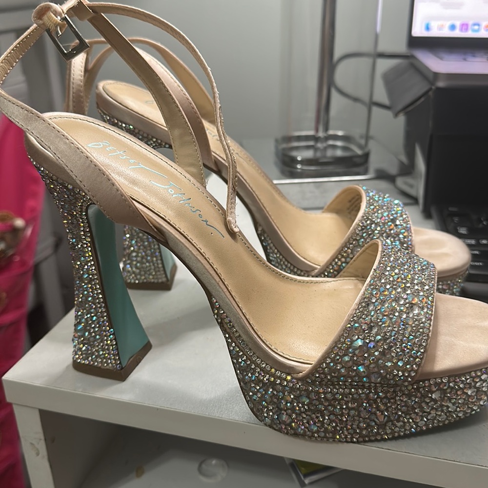 Betsy johnson rhinestone heels